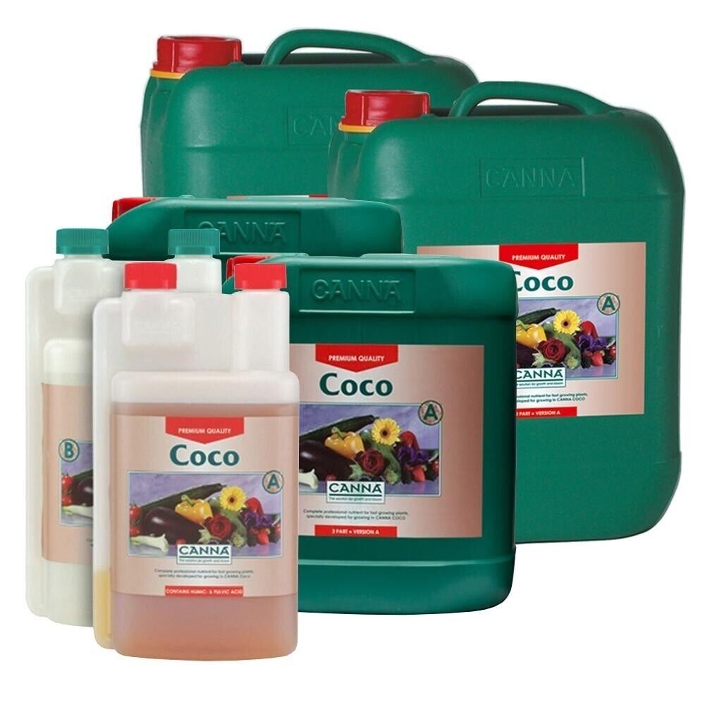 Canna Coco A+B 1L 5L 10L - Coco Base Nutrient Veg Flowering Stages Litres