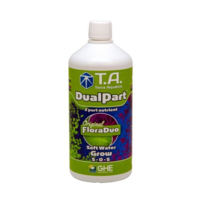 Highly concentrated, true 2-part nutrient system for hydroponics, coco and soil.